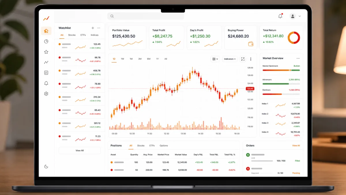 Tzokamirel It — dashboard della piattaforma di trading
